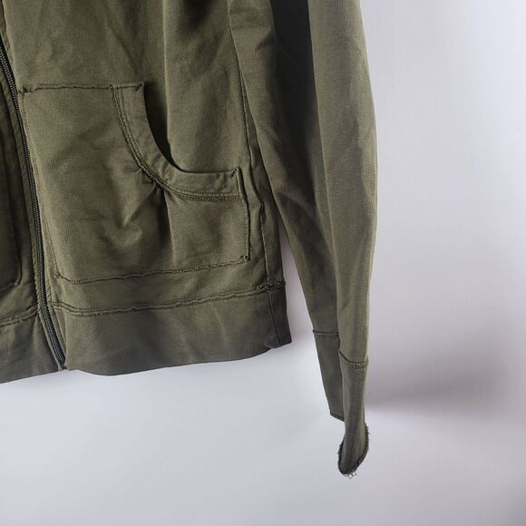 Lole Zip Up Sweatshirt S Womens Green Full Zip Long Sleeve Embroidered Pockets - Picture 7 of 9
